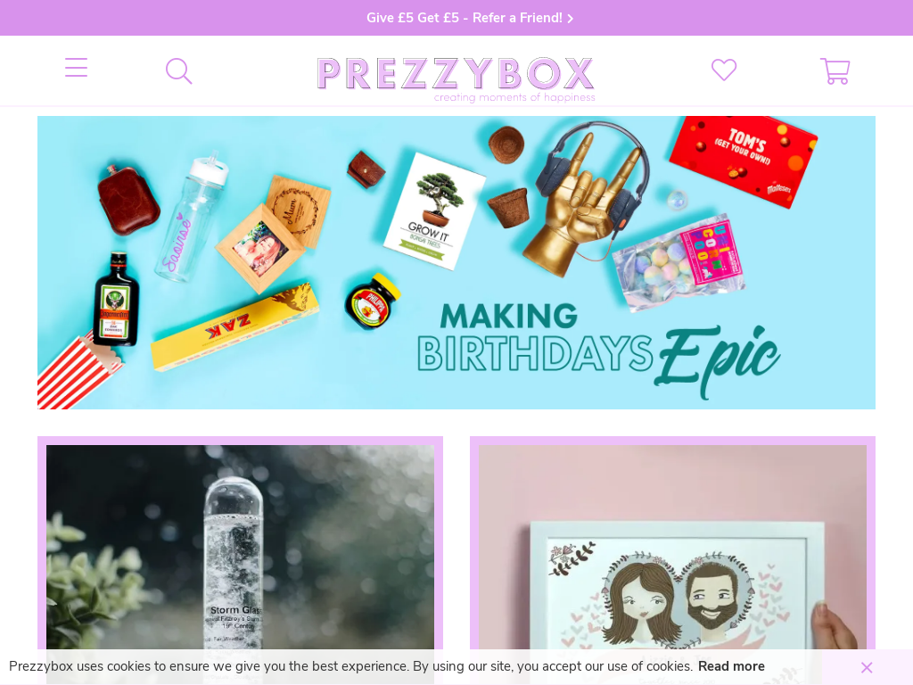 Prezzybox Website Screenshot