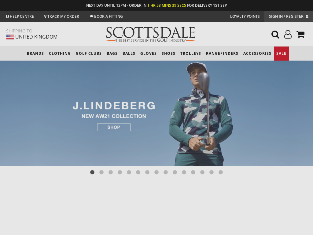 Scottsdale Golf Website Screenshot