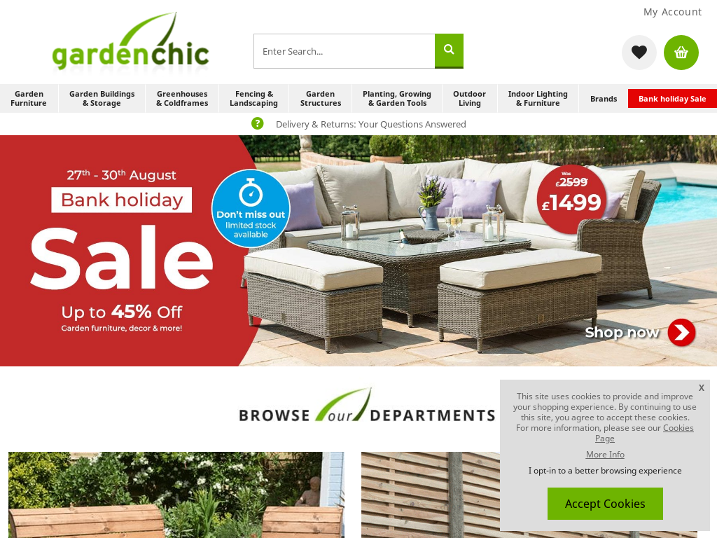 Garden Chic Website Screenshot